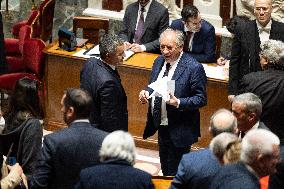 Session of questions to the Prime Minister at the National Assembly - Paris