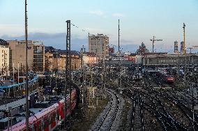 Departing Trains From Munich Central Station