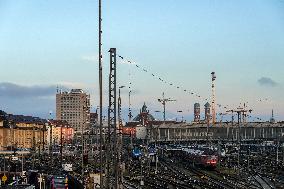 Departing Trains From Munich Central Station