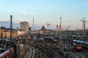 Departing Trains From Munich Central Station