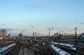 Departing Trains From Munich Central Station