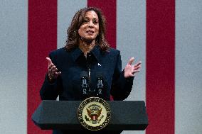 US Vice President Kamala Harris Delivers Remarks at Price George’s County Community College