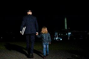 President Biden Boards Marine One n the South Lawn for Wilmington, Delaware