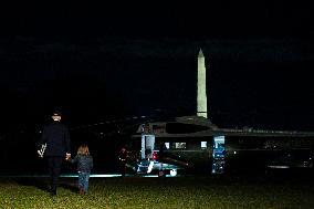 President Biden Boards Marine One n the South Lawn for Wilmington, Delaware