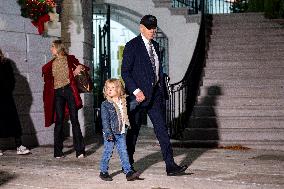 President Biden Boards Marine One n the South Lawn for Wilmington, Delaware