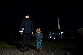 President Biden Boards Marine One n the South Lawn for Wilmington, Delaware