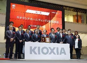 Chipmaker Kioxia debuts in one of Japan's biggest IPOs this year