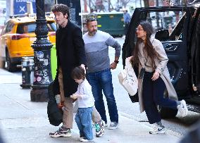 John Mulaney And Olivia Munn Out With Their Son - NYC