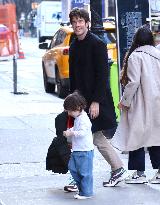 John Mulaney And Olivia Munn Out With Their Son - NYC