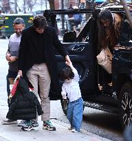 John Mulaney And Olivia Munn Out With Their Son - NYC