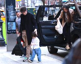 John Mulaney And Olivia Munn Out With Their Son - NYC