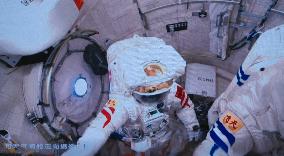 Shenzhou-19 Crew Completes First Extravehicular Activities