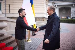 Tusk And Zelensky Meet In Lviv