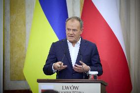 Tusk And Zelensky Meet In Lviv