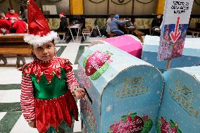 Mrs. Claus Receives Letters From Girls And Boys In Mexico City