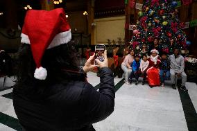 Mrs. Claus Receives Letters From Girls And Boys In Mexico City