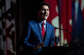 Justin Trudeau At National Caucus Holiday Event - Ottawa