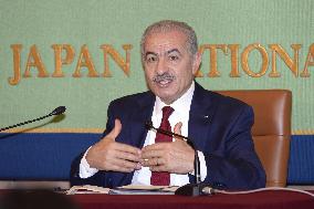 Ex-Palestinian PM Shtayyeh in Tokyo