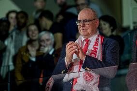 NO TABLOIDS - Prince Albert At AS Monaco And FC Bayern Munich Match - Monaco