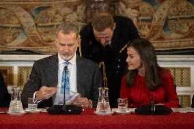 Royals Preside Over Charity Board Meeting - Madrid