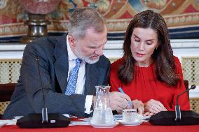 Royals Preside Over Charity Board Meeting - Madrid