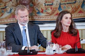 Royals Preside Over Charity Board Meeting - Madrid