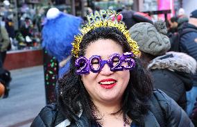 New Year’s Eve 2025 Numerals Arrive In Times Square - NYC