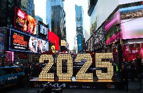 New Year’s Eve 2025 Numerals Arrive In Times Square - NYC