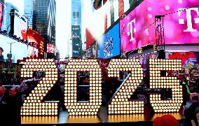 New Year’s Eve 2025 Numerals Arrive In Times Square - NYC