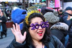 New Year’s Eve 2025 Numerals Arrive In Times Square - NYC