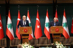 Lebanese PM Najib Mikati Visits Ankara