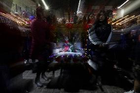 Residents Of The Town Of Culhuacán In Mexico City Participate In A Large Posada On Christmas Eve