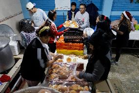 Residents Of The Town Of Culhuacán In Mexico City Participate In A Large Posada On Christmas Eve