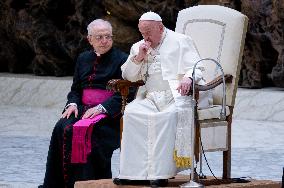 Pope Francis Attends His Wednesday General Audience In Vatican City