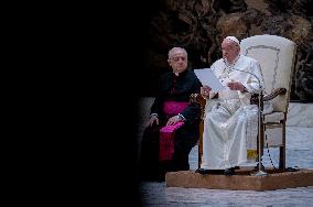 Pope Francis Attends His Wednesday General Audience In Vatican City