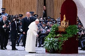 Pope Francis Attends His Wednesday General Audience In Vatican City