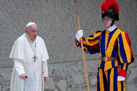 Pope Francis Attends His Wednesday General Audience In Vatican City