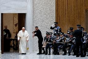 Pope Francis Attends His Wednesday General Audience In Vatican City