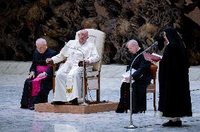 Pope Francis Attends His Wednesday General Audience In Vatican City