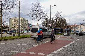 Traffic Scene In Munich