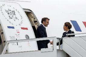 Macron Arrives In Mayotte