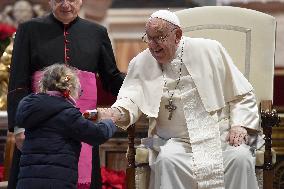 Pope Francis Receives Pilgrims - Vatican