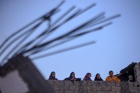 Aftermath of Israeli Airstrike in Gaza, Palestine