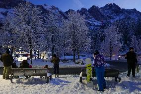 Snowfall In Bavaria