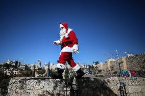 Christmas Preparations In Jerusalem