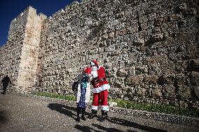 Christmas Preparations In Jerusalem