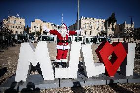 Christmas Preparations In Jerusalem