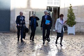 Meeting with Prime Minister, Senate President and party leaders at Matignon - Paris