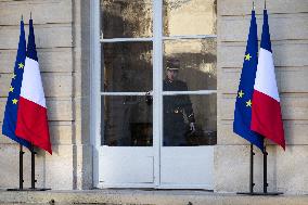 Meeting with Prime Minister, Senate President and party leaders at Matignon - Paris