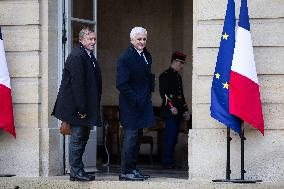 Meeting with Prime Minister, Senate President and party leaders at Matignon - Paris